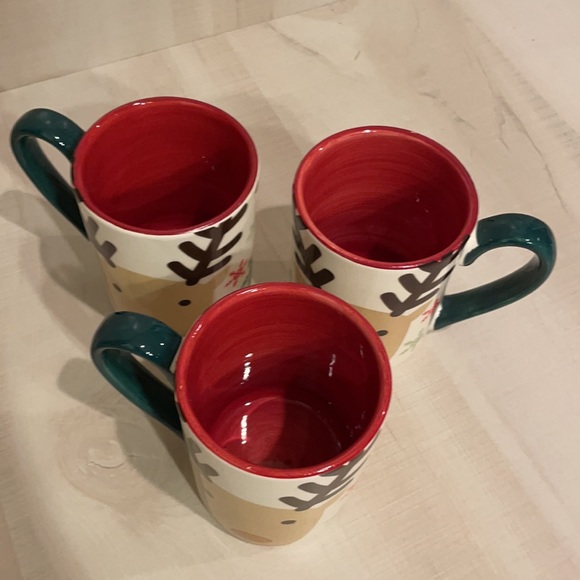 Christmas Set of Reindeer Mugs & Kitchen Towel Set - Picture 4 of 9